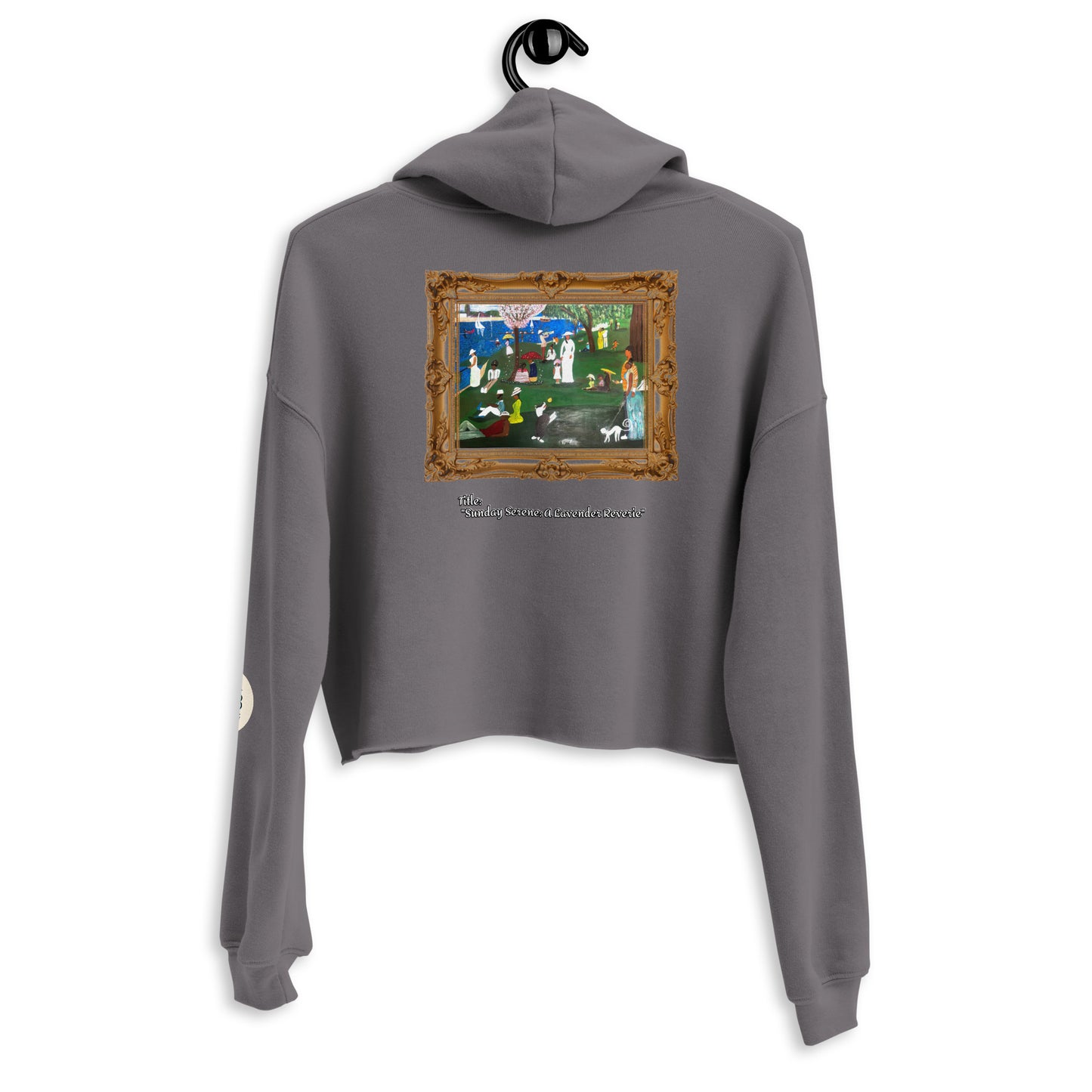 Sunday Serene: A Lavender Reverie Crop Hoodie
