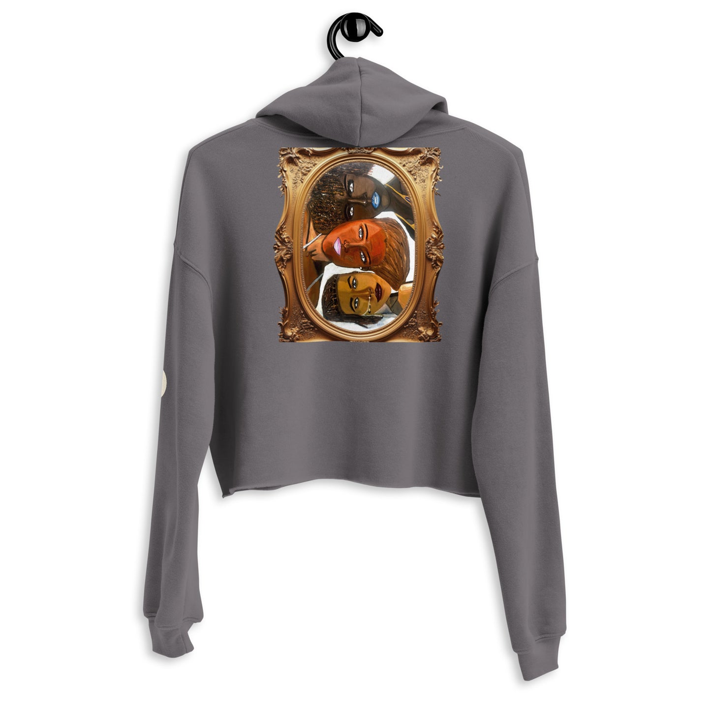 Triptych Crop Hoodie