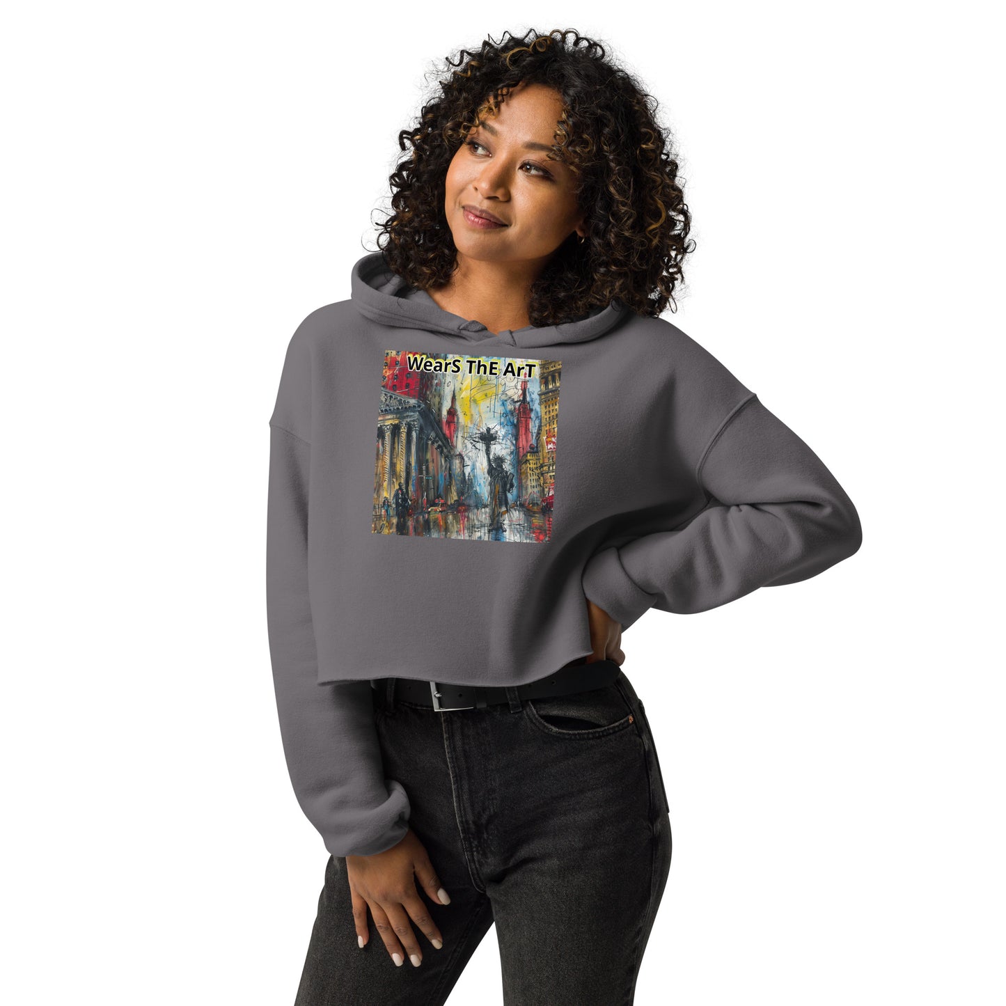 "Libertee" Crop Hoodie